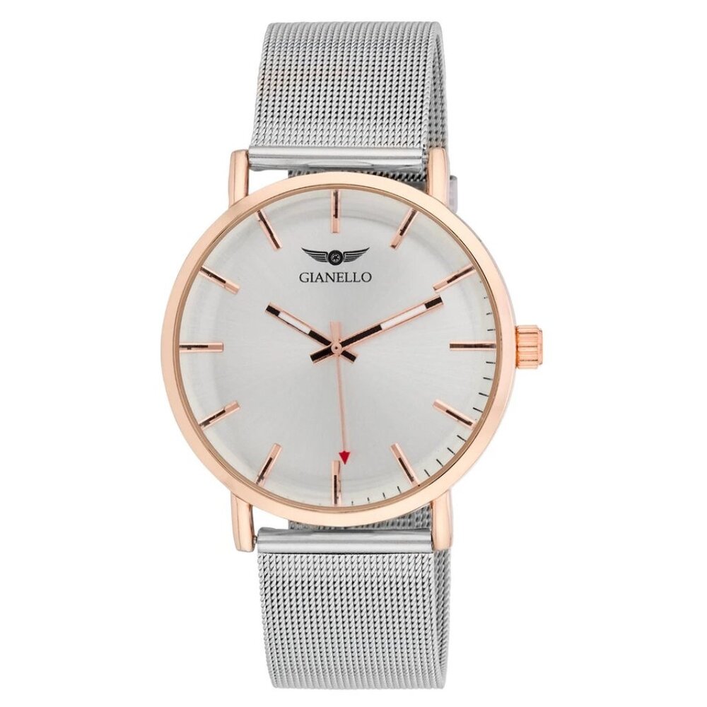 #3 NIB Gianello Serene Mesh 40 Silver Mesh Strap Watch